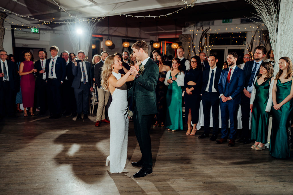 First dance in the Ballroom with guests gathered