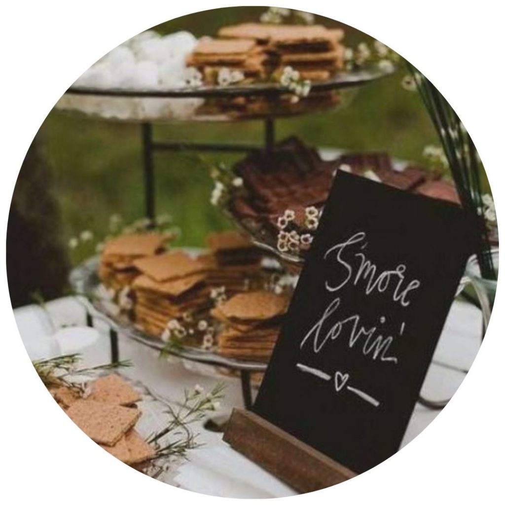 smores station wedding food